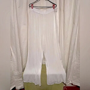 NWT Fashion Nova Breezy Nights Linen Swim Cover Up Pants Womens Sz 2x